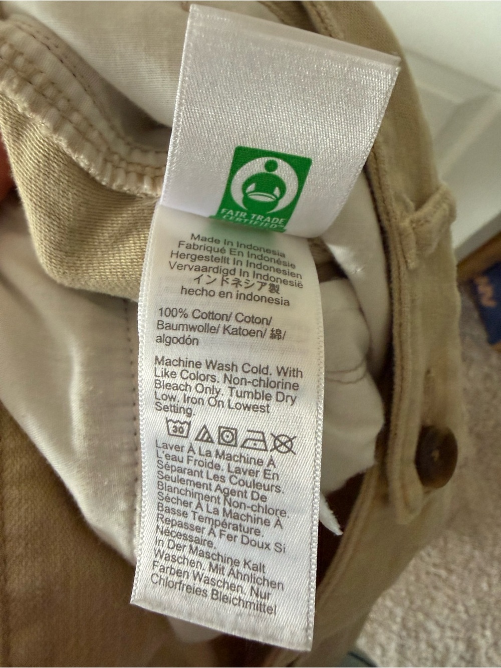 J. Crew Women's Cotton Camp Pant in Light Khaki - Picture 6 of 7